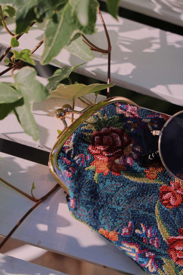 Flower Meadow Blue - Glasses Pouch