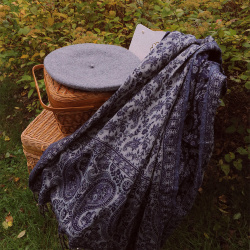 Foggy Mornings Boho Scarf &amp; Blanket 