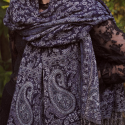 Foggy Mornings Boho Scarf &amp; Blanket 