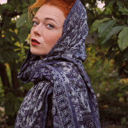 Foggy Mornings Boho Scarf &amp; Blanket 