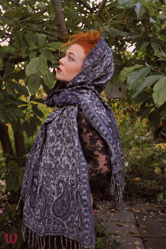 Foggy Mornings Boho Scarf &amp; Blanket 