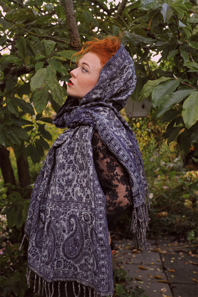 Foggy Mornings Boho Scarf &amp; Blanket 