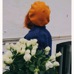 French Kiss Mustard Beret 