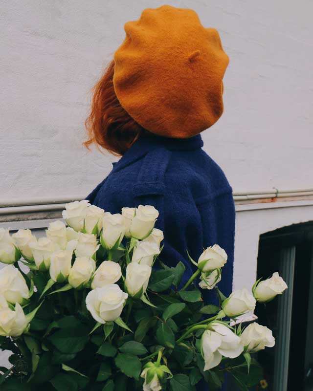 French Kiss Mustard Beret 