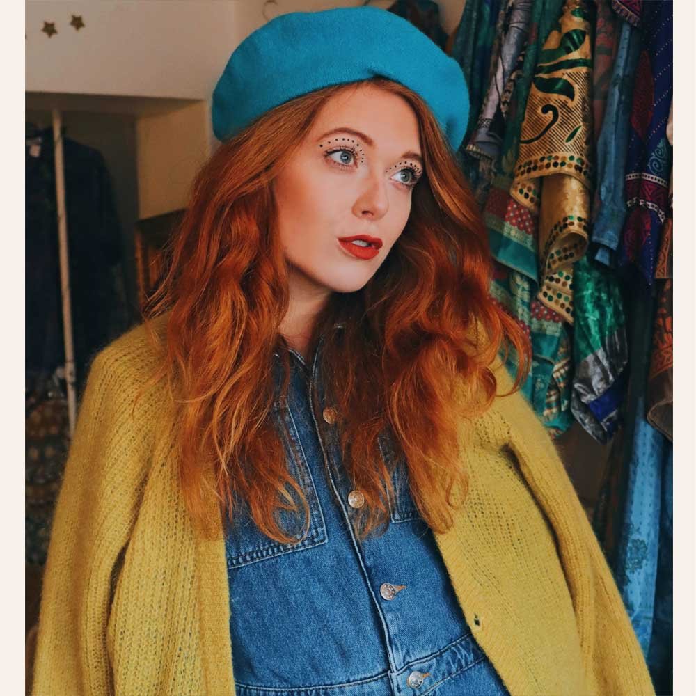 Trouver Chapeau femme Bleu fashion, beret toque turquoise livré 48h