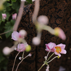 Black Golden Floral Blouse 