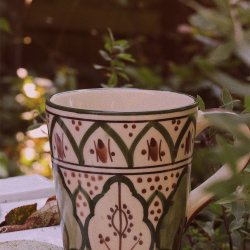 Handpainted Green Karlie Mug 