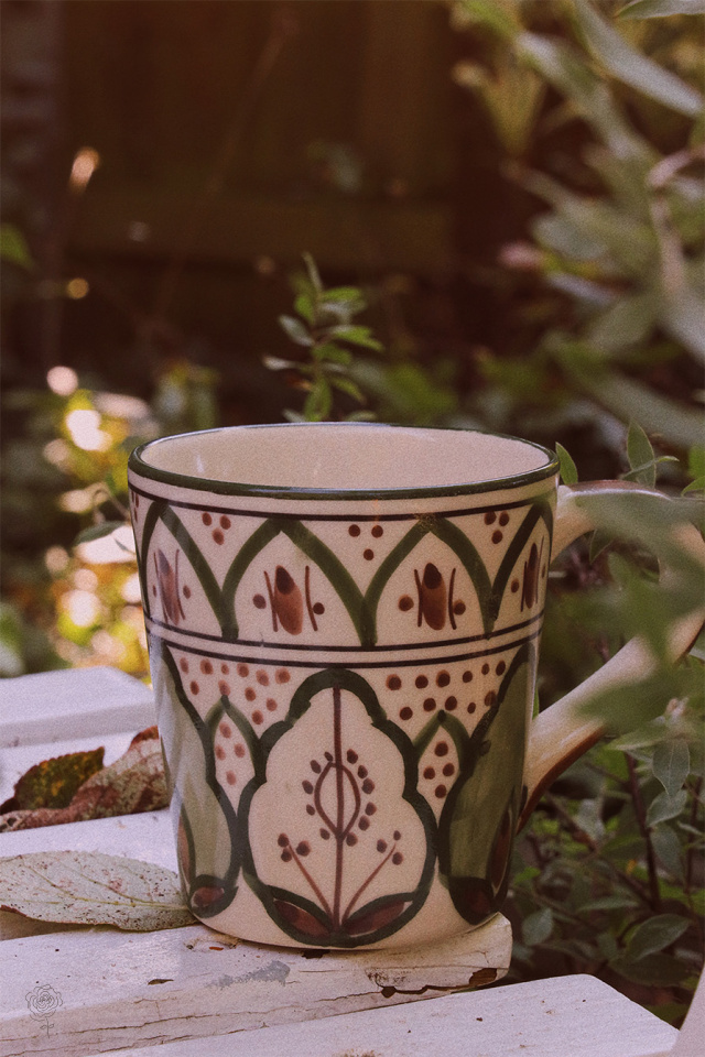 Handpainted Green Karlie Mug 