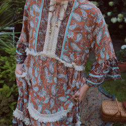 Harmony Paisley Maxi Dress 