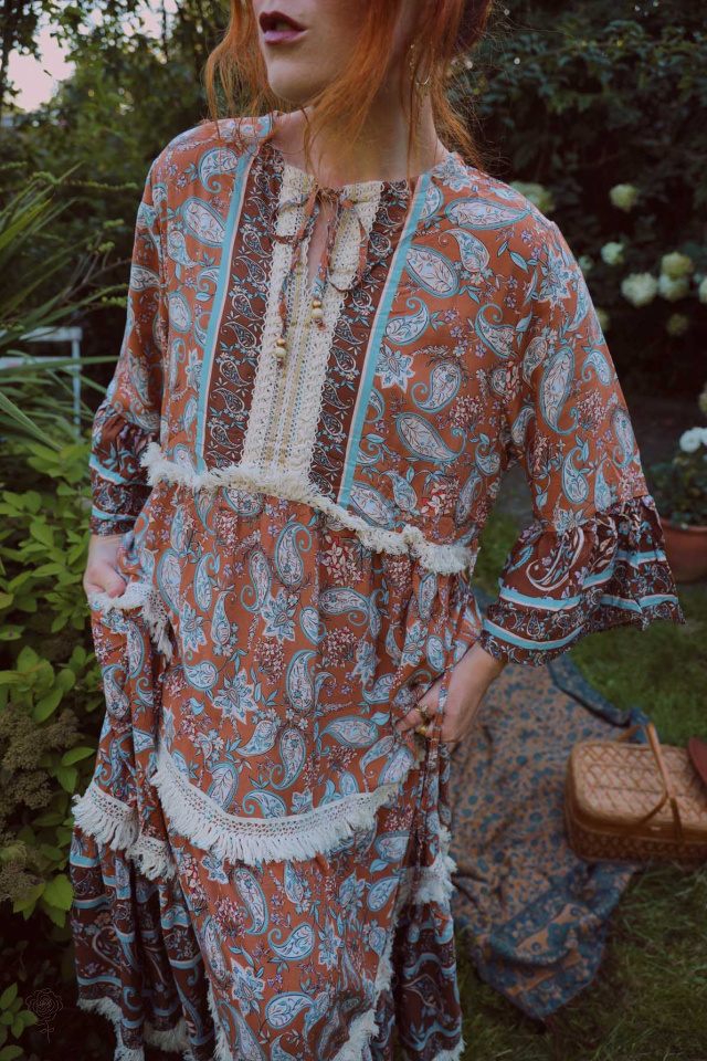 Harmony Paisley Maxi Dress 