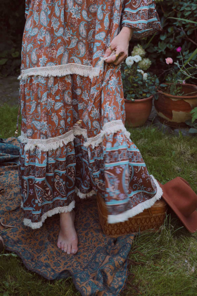Harmony Paisley Maxi Dress 
