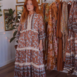 Harmony Paisley Maxi Dress 