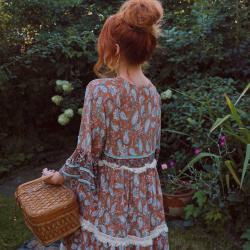 Harmony Paisley Maxi Dress 
