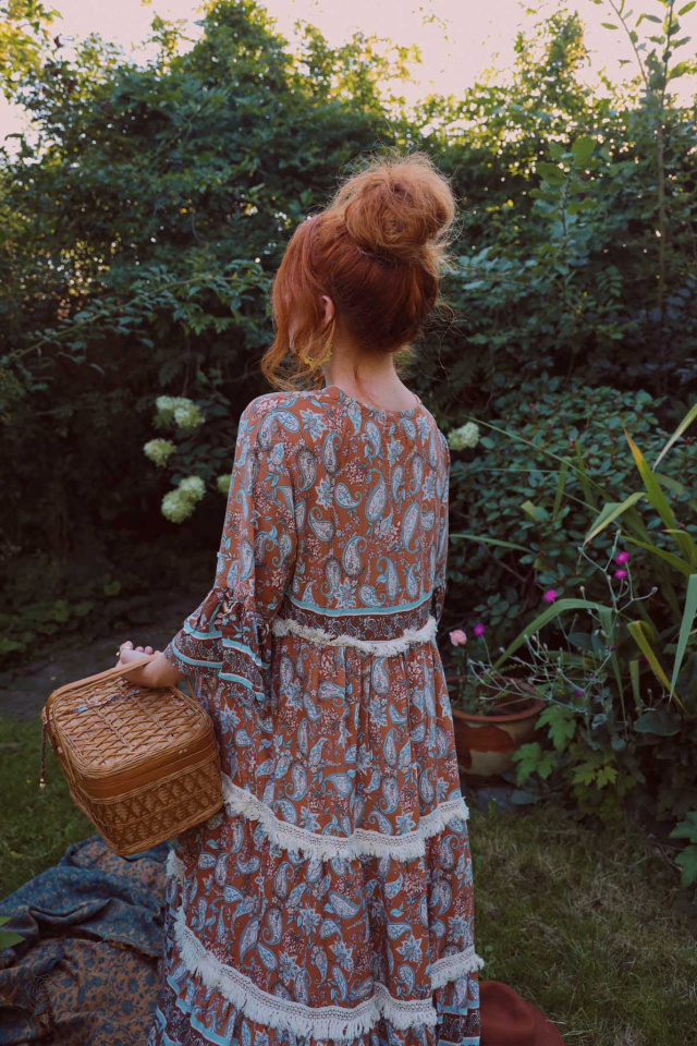 Harmony Paisley Maxi Dress 
