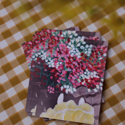 Hello April Tulips Postcard by Elise Buch