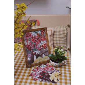 A4 Poster / Hello April Tulips by Elise Buch