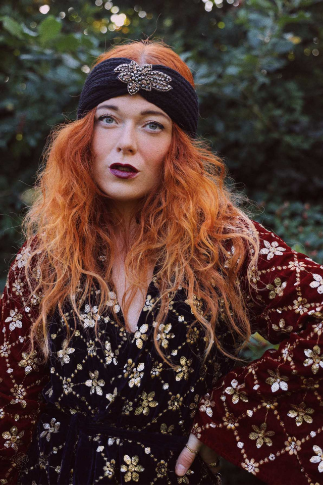 Leava Gold Leaf Headband 