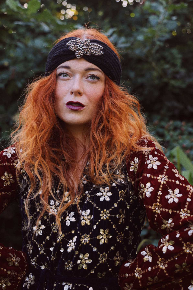 Leava Gold Leaf Headband 