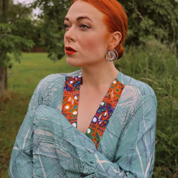 Green Floral Recycled Kimono | M-XL