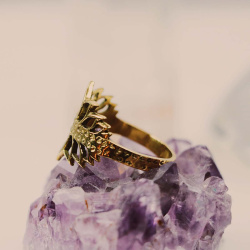 Lotus Brass Ring 