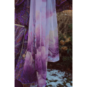 Lotus Chiffon Scarf 