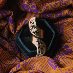 Luna Statement Brass Ring 