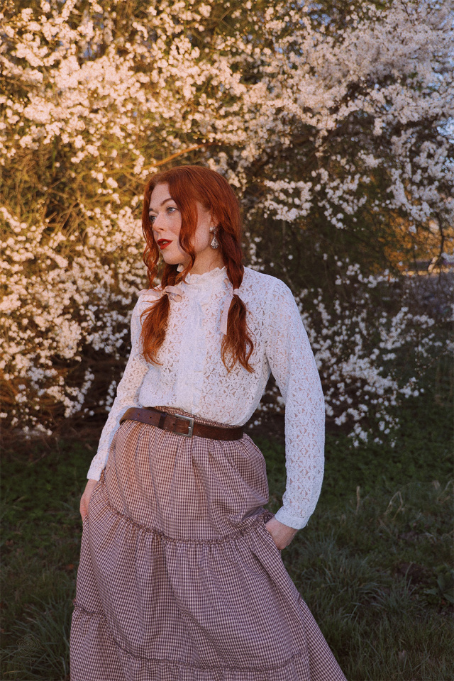Brown Mellow Gingham Maxi Skirt - Catalog - Bohemian Wonders