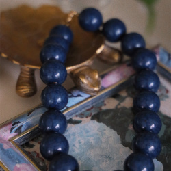Mellow Blue Bead Necklace