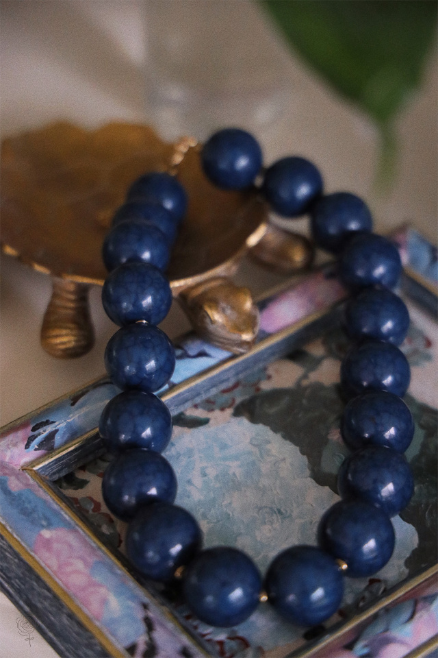 Mellow Blue Bead Necklace