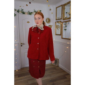 Merry Red Vintage Blazer Jacket | M/L