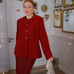 Merry Red Vintage Blazer Jacket | M/L