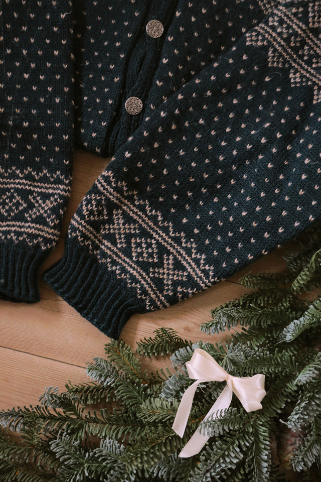 Petroleums Green Knitted Vintage Cardigan | XXXL