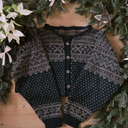 Petroleums Green Knitted Vintage Cardigan | XXXL