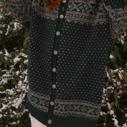 Petroleums Green Knitted Vintage Cardigan | XXXL