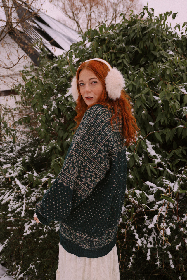 Petroleums Green Knitted Vintage Cardigan | XXXL