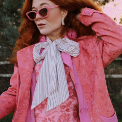 Salmon Floral Transition Jacket | L/XL