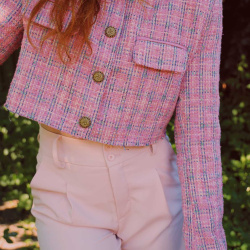 Pink Tweed Clueless Jacket