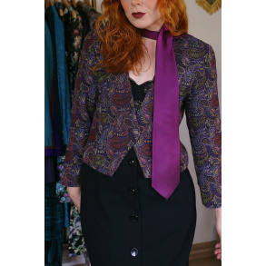 Shiny Purple Vintage Tie 