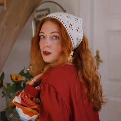 Rita's Playful Red Upcycled Dress | L/XL