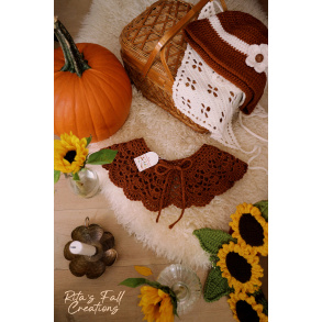 Rita's Brown Crochet Collar 