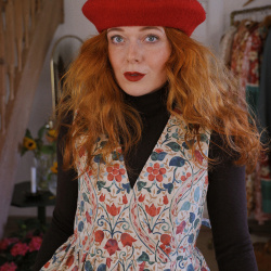 Rita's Elegantly Leafy Recycled Pinafore Dress | S