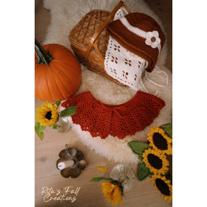 Rita's Elegantly Red Crochet Collar 