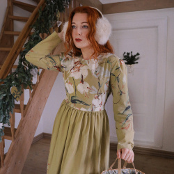 Rita's Green Floral Recycled Dress | M