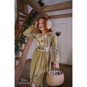 Rita's Green Floral Recycled Dress | M