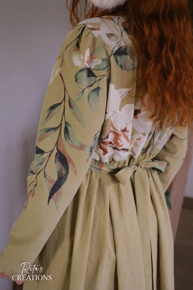 Rita's Green Floral Recycled Dress | M