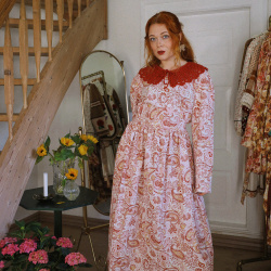 Rita's Orange Paisley Recycled Dress | L