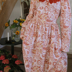Rita's Orange Paisley Recycled Dress | L