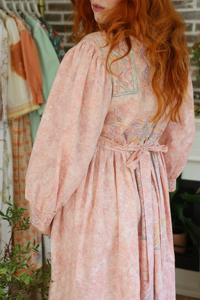 Rita's Soft Peachy Recycled Dress | M/L