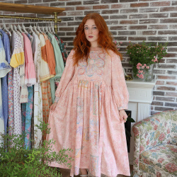 Rita's Soft Peachy Recycled Dress | M/L