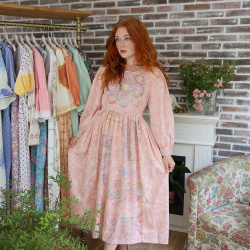 Rita's Soft Peachy Recycled Dress | M/L